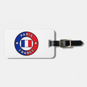 Paris France Luggage Tag