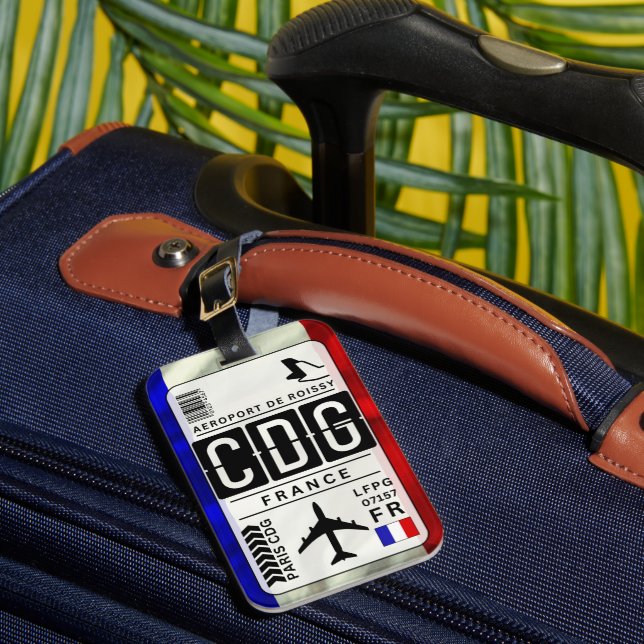 Paris France Luggage Tag (Front Insitu 1)
