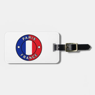 Paris France Luggage Tag