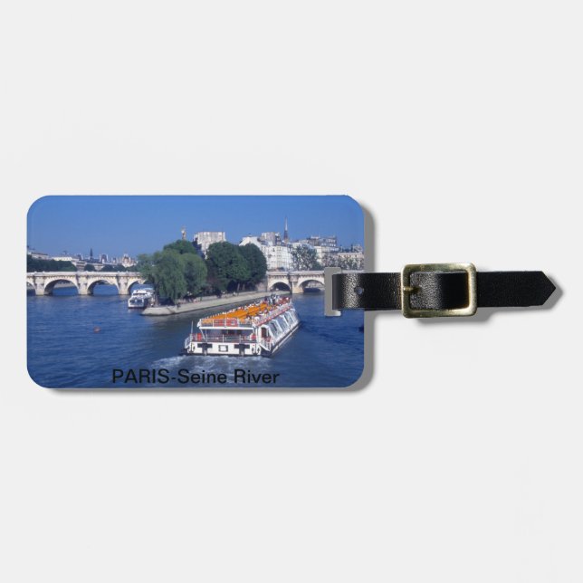 Paris France Luggage Tag (Front Horizontal)