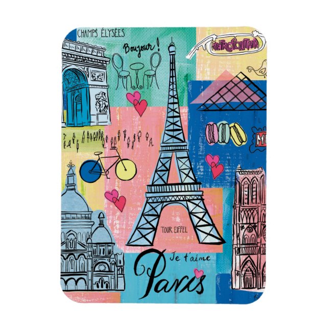 Paris, France Magnet (Vertical)