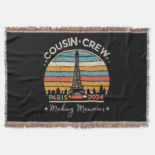Paris France Making Memories 2024 Throw Blanket
