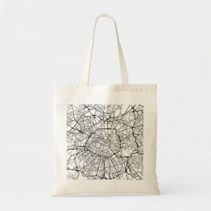 Paris France Map Tote Bag
