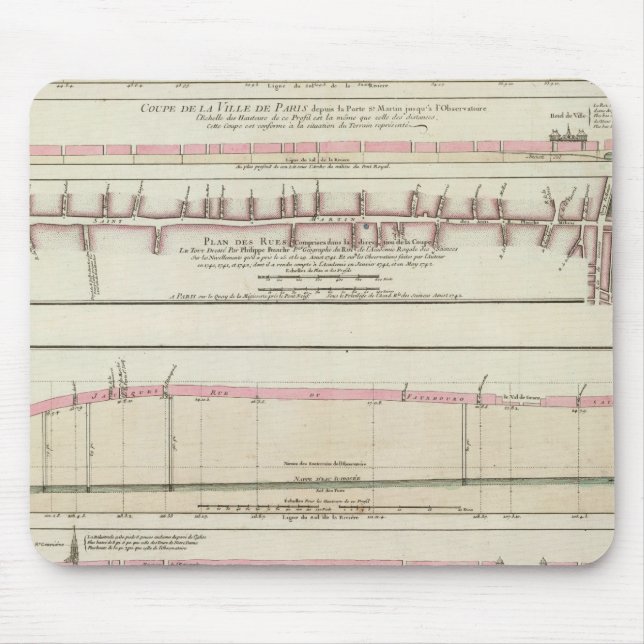 Paris, France Mouse Mat (Front)