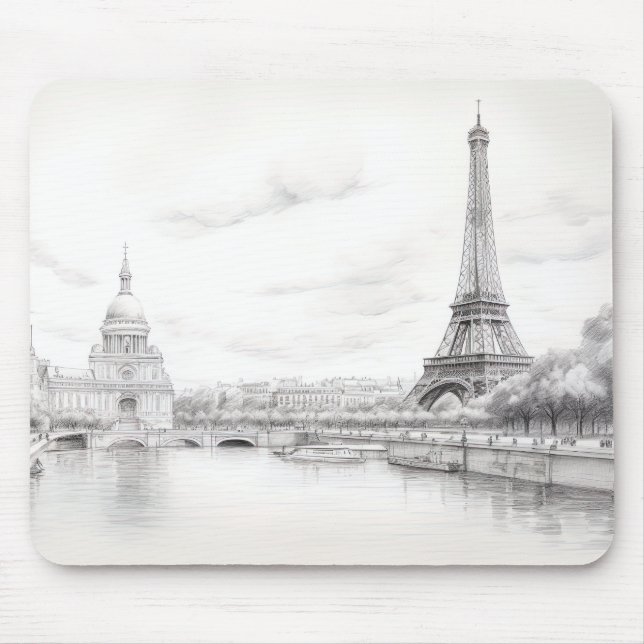 Paris France Mouse Mat (Front)