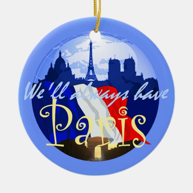 PARIS France Ornament (Front)