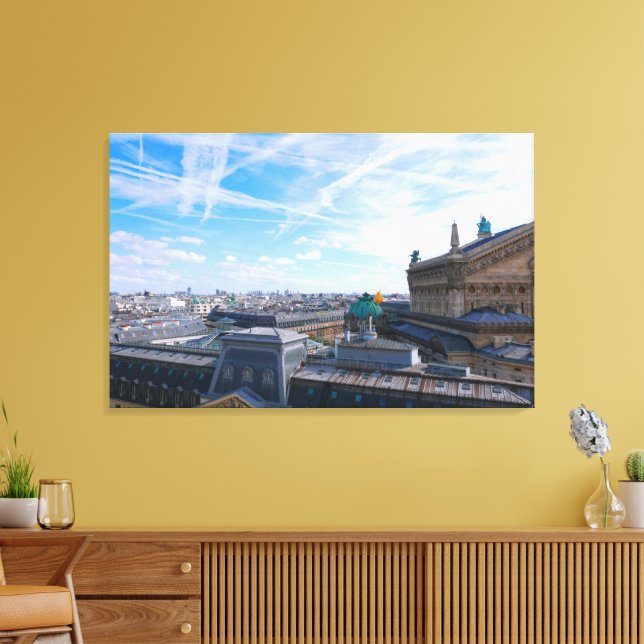 Paris. France. Palais Garnier Canvas Print (Insitu(LivingRoom))