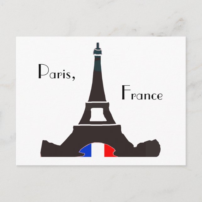 Paris France Postcard (Front)