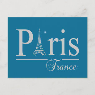 Paris France postcard, customise Postcard