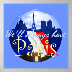 PARIS France POSTER Print