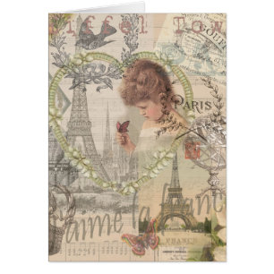 Paris France Pretty Girl Eiffel