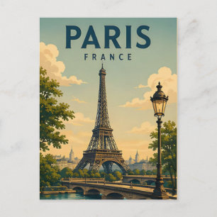 Paris France Seine River Historic City Travel 🗼 Postcard