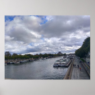 Paris. France. Seine river Poster