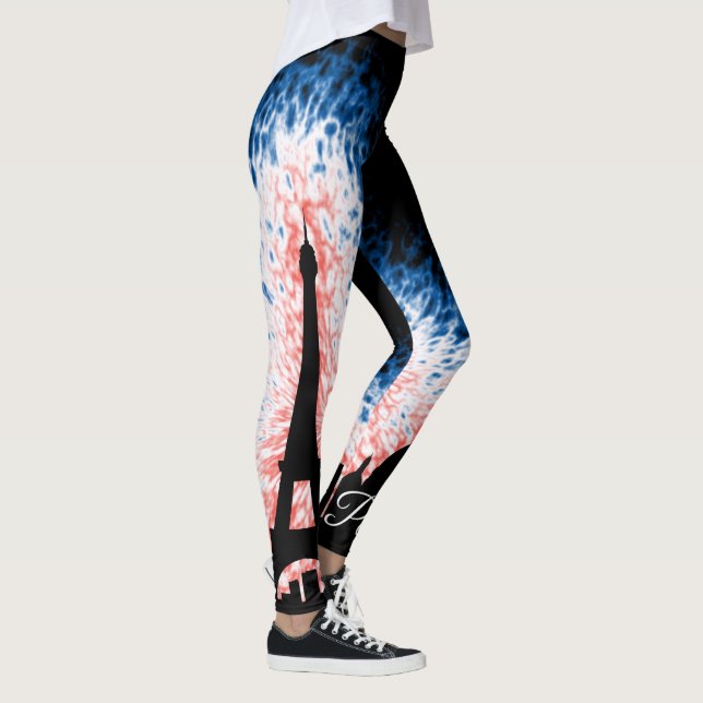 Paris France Silhouette Leggings (Right)