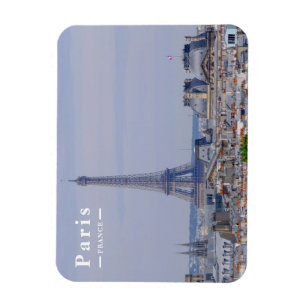Paris France Skyline with Iconic Eiffel Tower Magnet