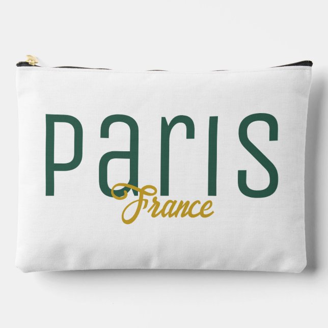 Paris, France Souvenir Accessory Pouch (Front)
