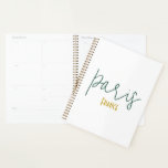 Paris, France Souvenir Calendar Planner<br><div class="desc">Celebrate your visit to Paris,  France with this minimalist travel souvenir design. Featuring clean typography and timeless style,  this design makes a perfect keepsake from your travels or a thoughtful gift for adventurers and wanderers who love this destination. Ideal for travelers,  explorers,  and anyone who loves Paris.</div>