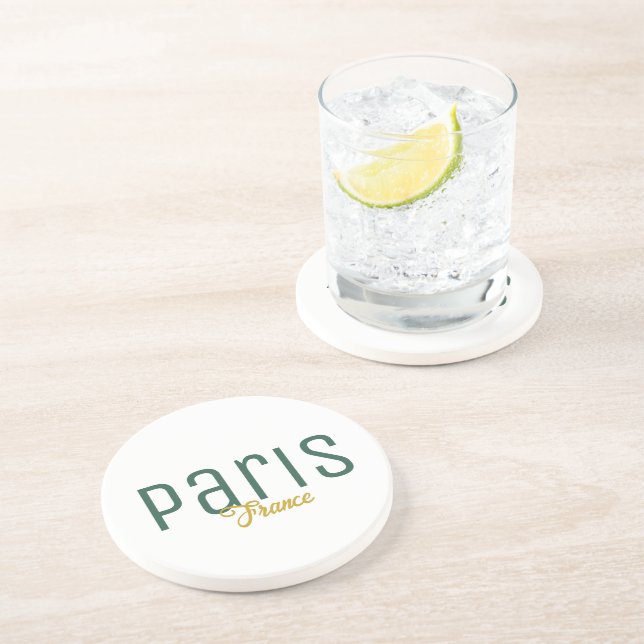 Paris, France Souvenir Coaster (Side)