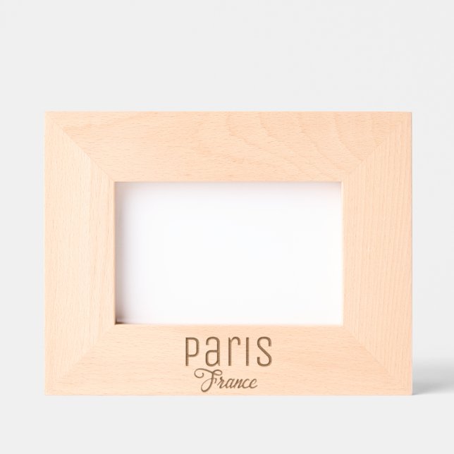 Paris, France Souvenir Etched Frames (Front)