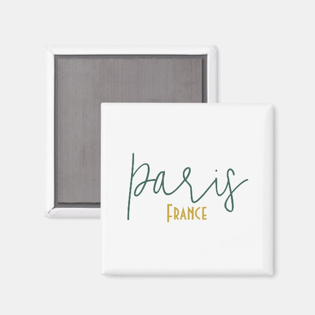 Paris, France Souvenir Magnet (Front/Back)