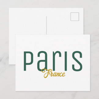 Paris, France Souvenir Postcard