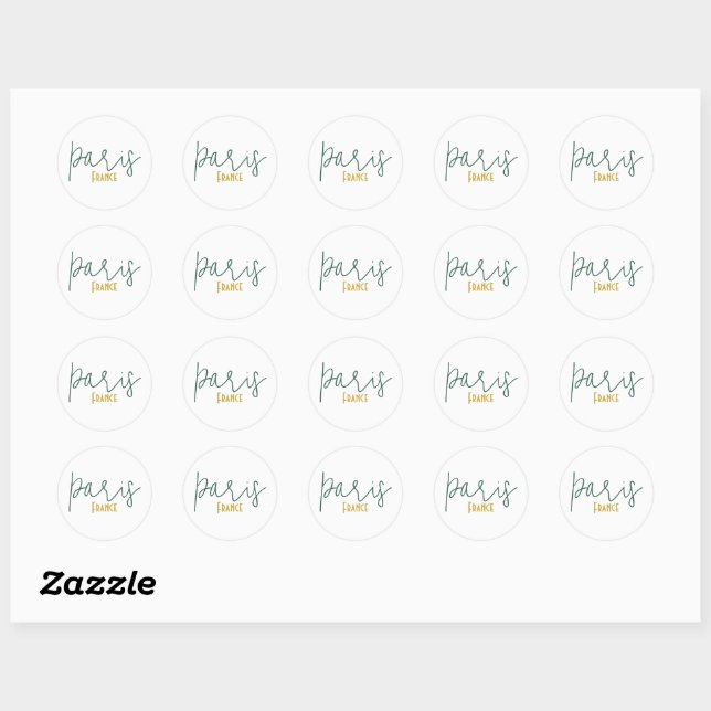 Paris, France Souvenir Sticker (Sheet)