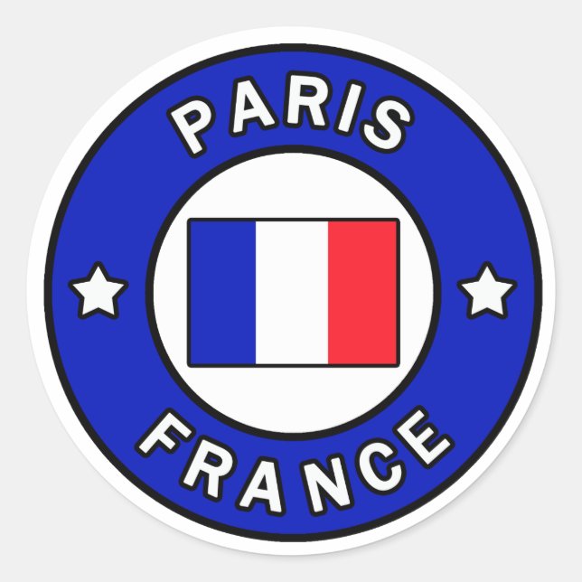 Paris France Sticker (Front)