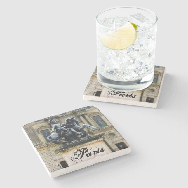 PARIS FRANCE   STONE COASTER (Side)