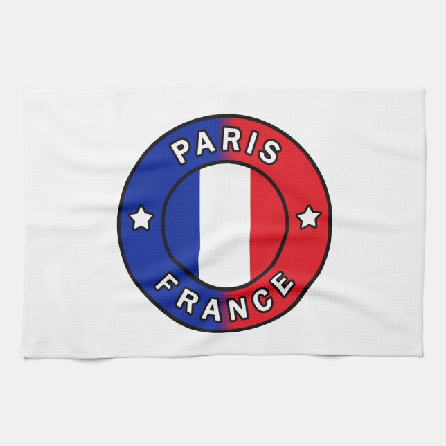 Paris France Tea Towel (Horizontal)