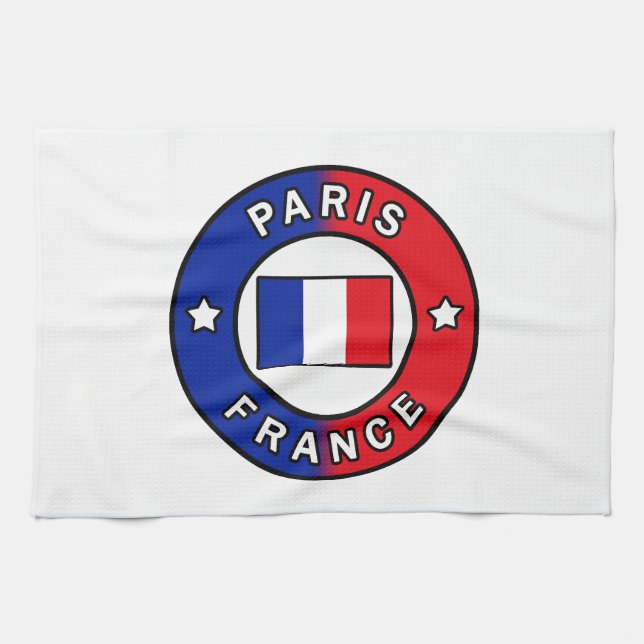 Paris France Tea Towel (Horizontal)