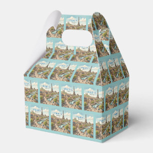 Paris France Travel Art Vintage Favour Box