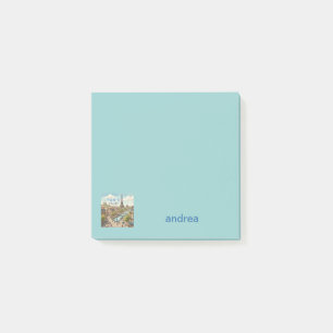 Paris France Travel Art Vintage Personalise Post-it Notes