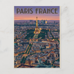 Paris France Travel  Postcard