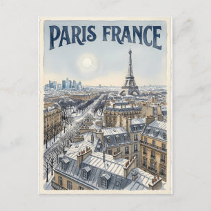 Paris France Travel  Postcard