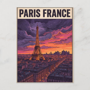 Paris France Travel  Postcard