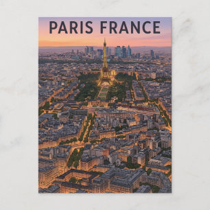 Paris France Travel  Postcard