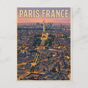 Paris France Travel  Postcard