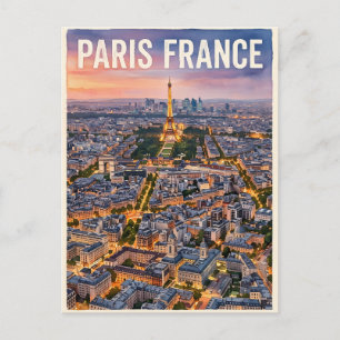 Paris France Travel  Postcard