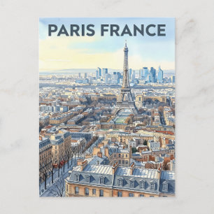 Paris France Travel  Postcard