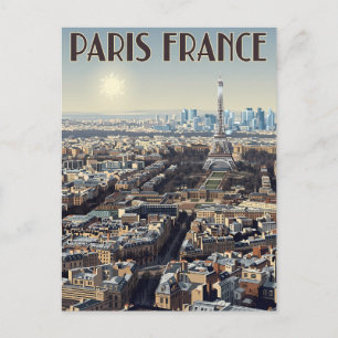 Paris France Travel  Postcard