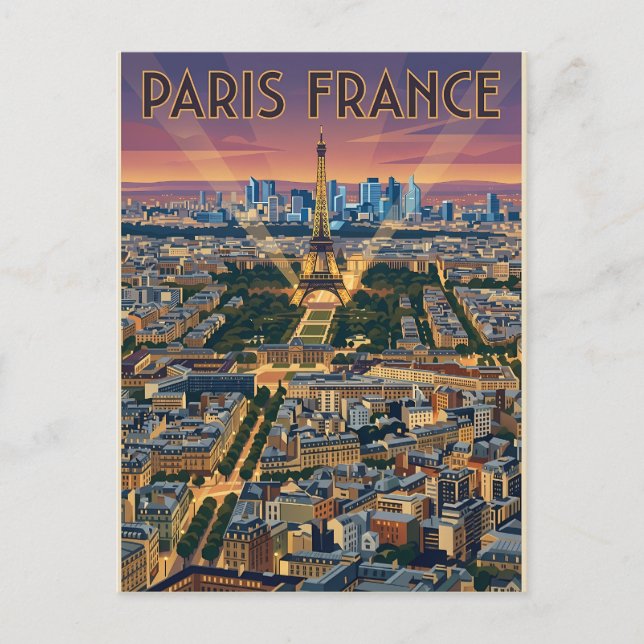 Paris France Travel  Postcard (Front)
