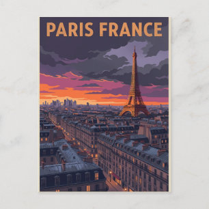 Paris France Travel  Postcard