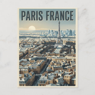 Paris France Travel  Postcard