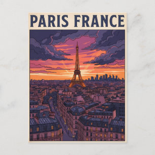 Paris France Travel  Postcard