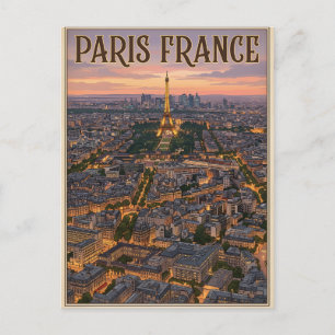 Paris France Travel  Postcard