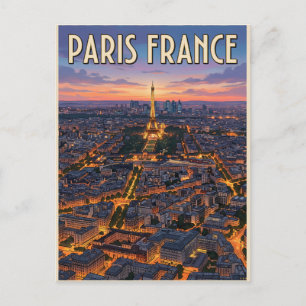 Paris France Travel  Postcard