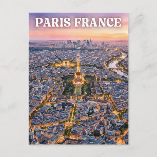 Paris France Travel Postcard