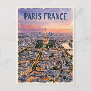 Paris France Travel  Postcard