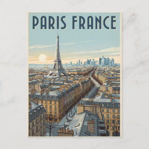 Paris France Travel  Postcard