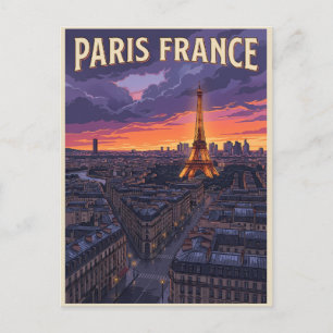 Paris France Travel  Postcard